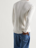 SÉFR - Rufus Merino Wool-Blend Sweater - White - S