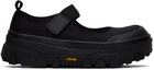 AMOMENTO Black Strap Mary Jane Slippers