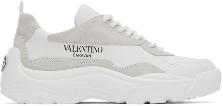 Photo: Valentino Garavani White & Grey Gumboy Sneakers