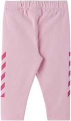 Off-White Baby Pink Helvetica Diag Leggings