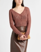 Majestic Filatures Womens Cardigan in Brown