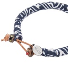 Mikia Men's Bandana Bracelet in Navy