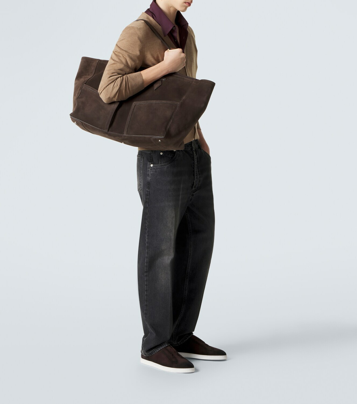 Magnanni Open suede sneakers