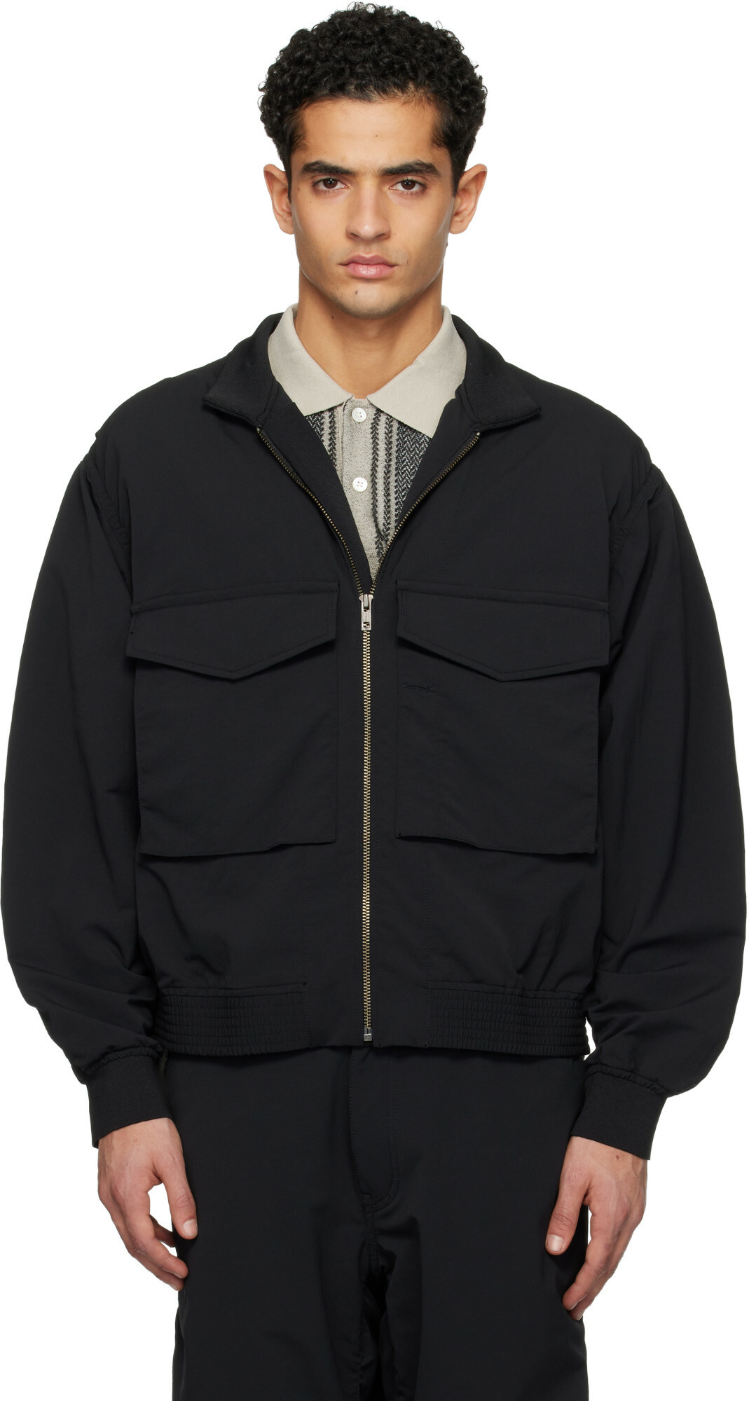 nanamica Black ALPHADRY Field Jacket