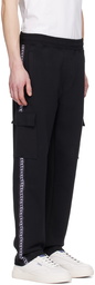 Hugo Black Graphic Trim Sweatpants