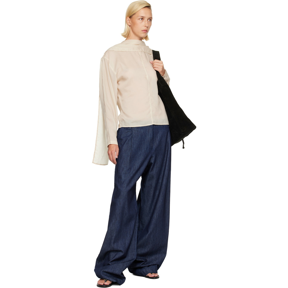 Belle Anna Off-White Stream Blouse