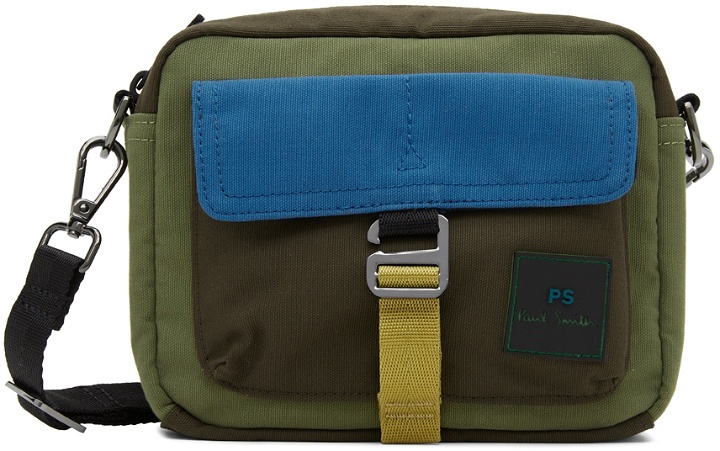 Photo: PS by Paul Smith Green Canvas Messenger Bag