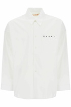 MARNI boxy shirt with pocket detail White