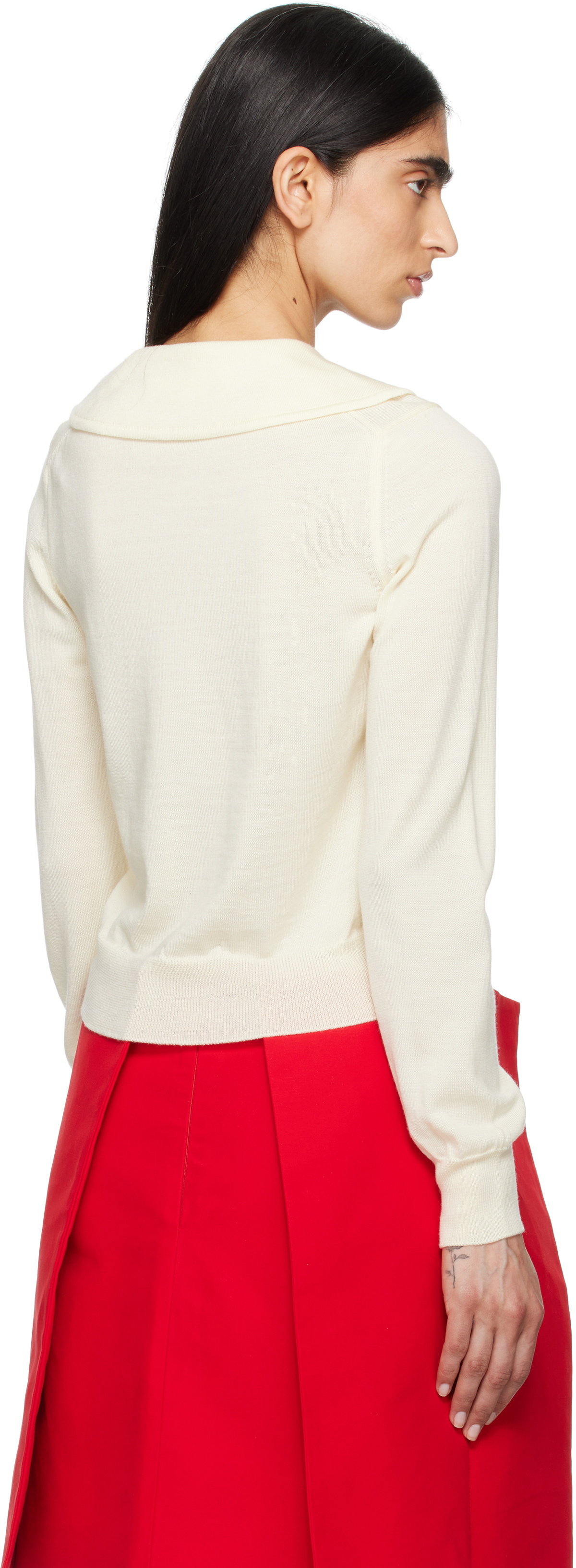 Comme des Garçons Girl Yellow Intarsia Sweater