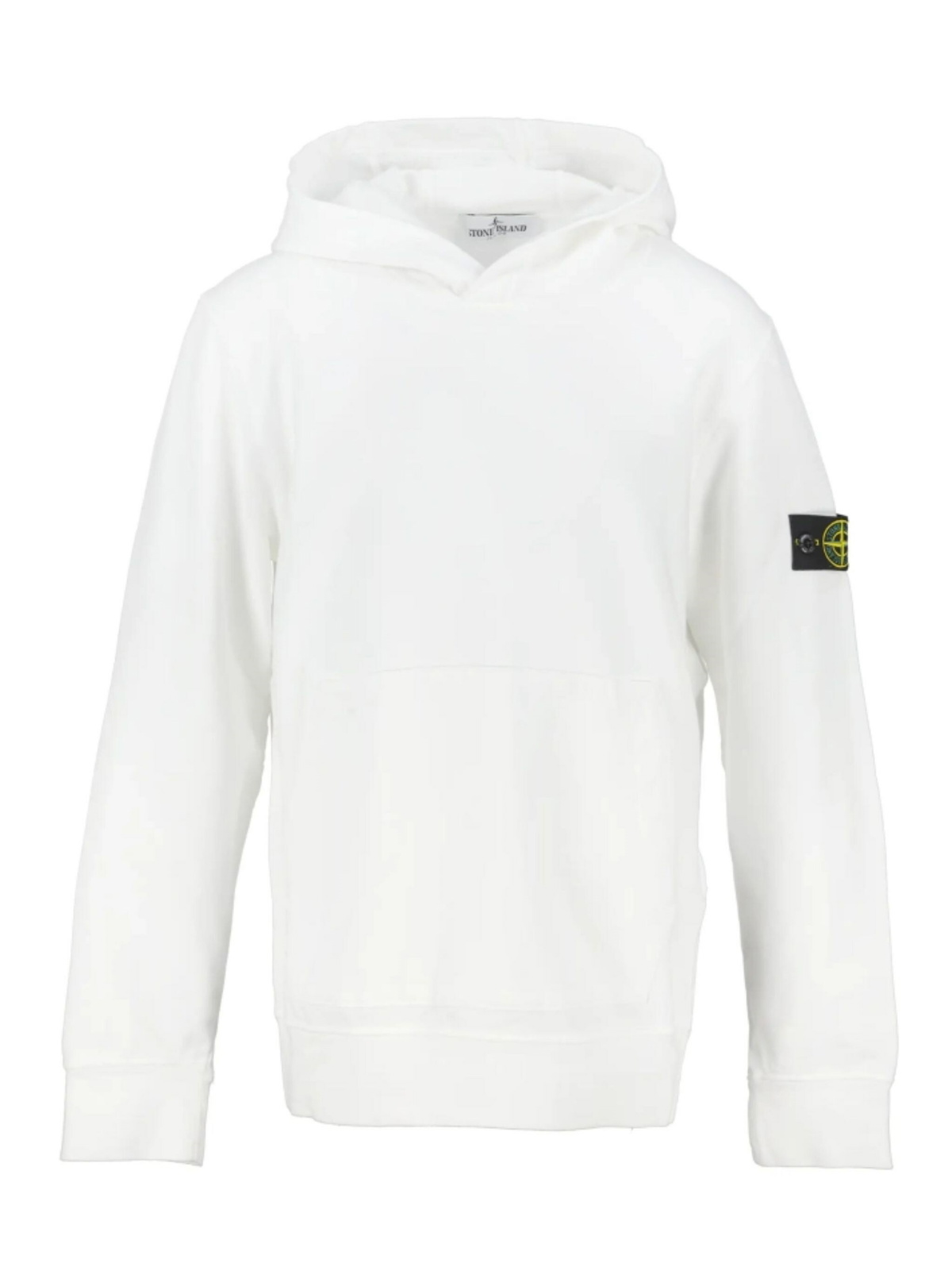 Stone Island Junior Hoodie in White