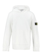 Stone Island Junior Hoodie in White