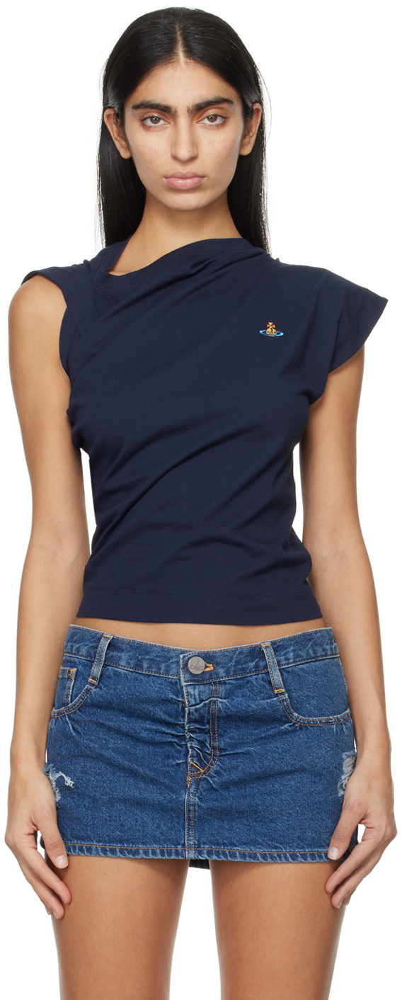 Vivienne Westwood ネイビー Hebo Tシャツ Vivienne Westwood Navy Hebo T-Shirt Vivienne Westwood