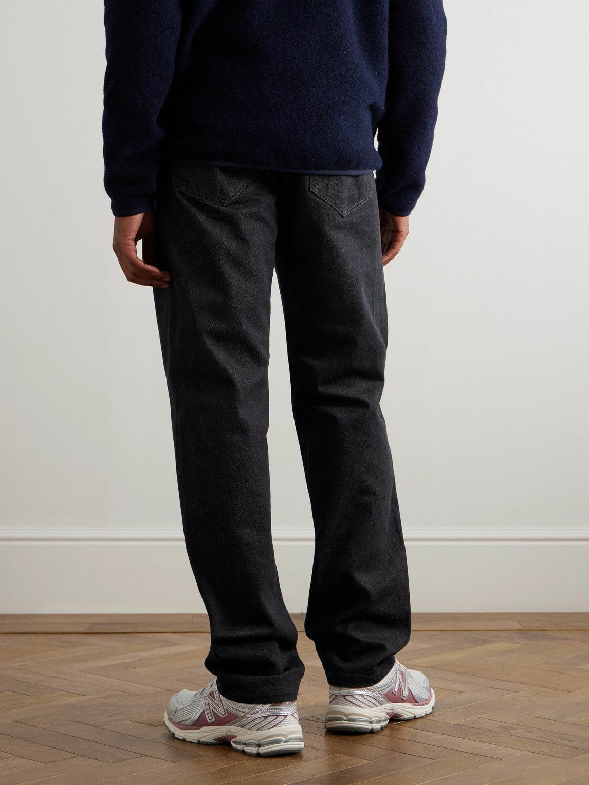 Moncler - Straight-Leg Logo-Appliquéd Jeans - Blue