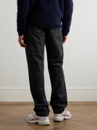 Moncler - Straight-Leg Logo-Appliquéd Jeans - Blue