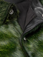 Rick Owens - Alice Strobe Cropped Pony Hair Jacket - Green