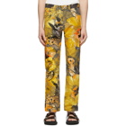 Dries Van Noten Multicolor Sequin Floral Trousers