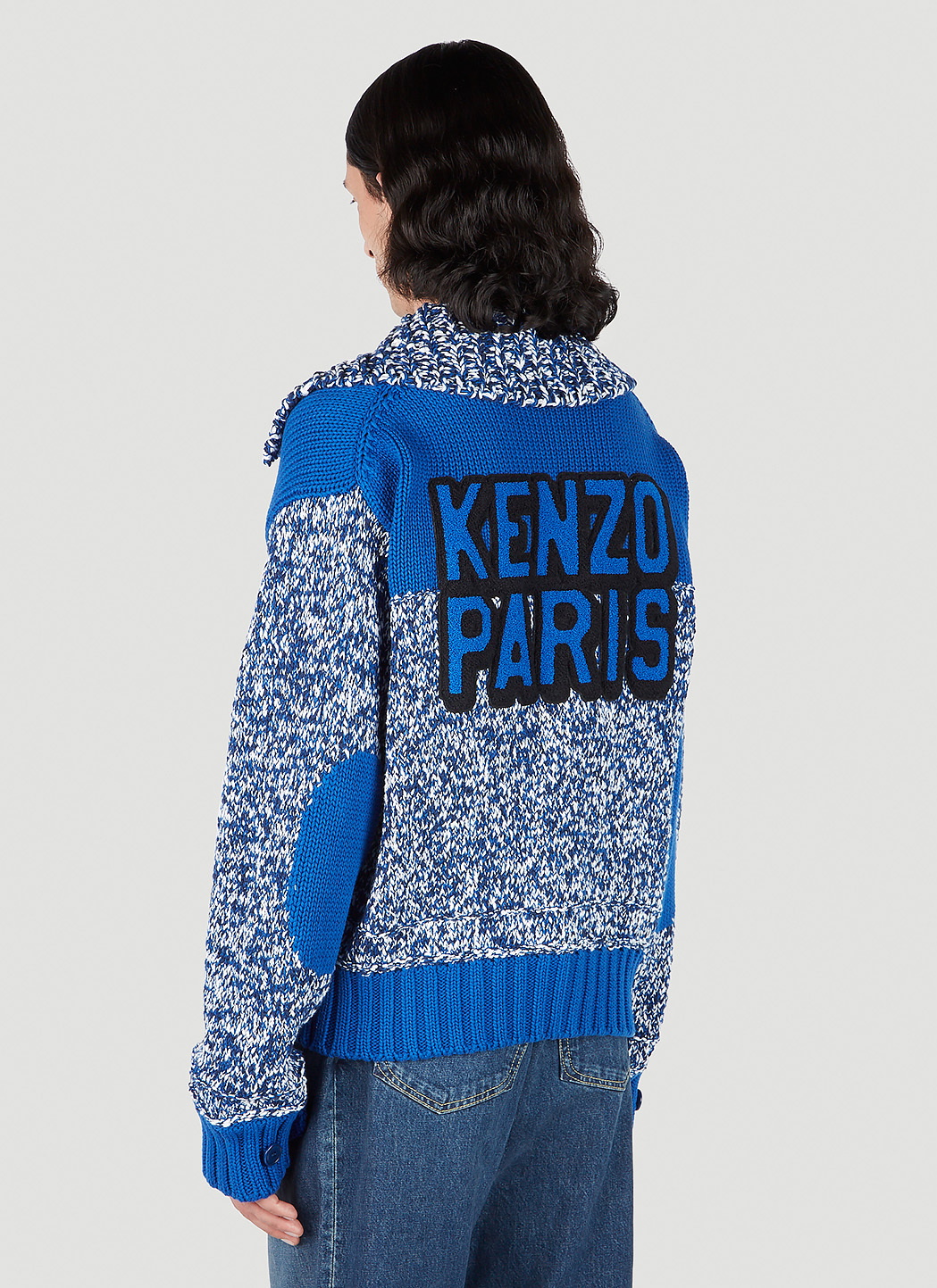 Kenzo Mouliné  Button Down Cardigan