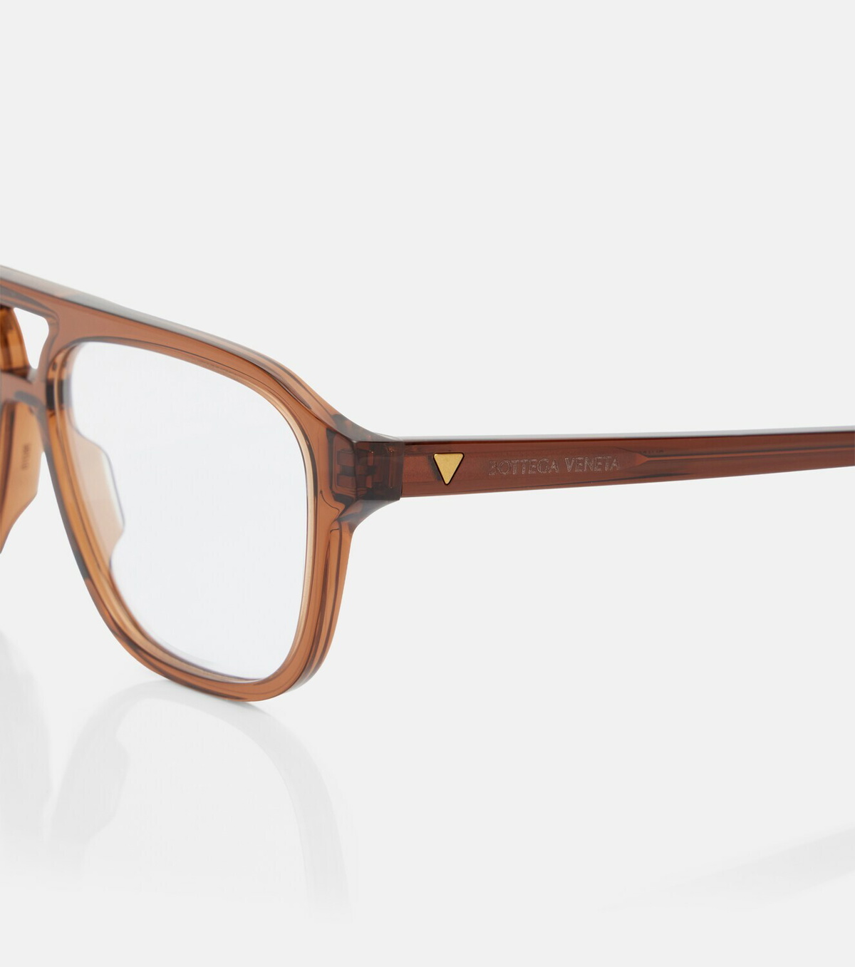 Bottega Veneta Triangle Stud aviator glasses