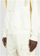 Lanvin - Curb Lace Embroidered Hooded Sweatshirt in White