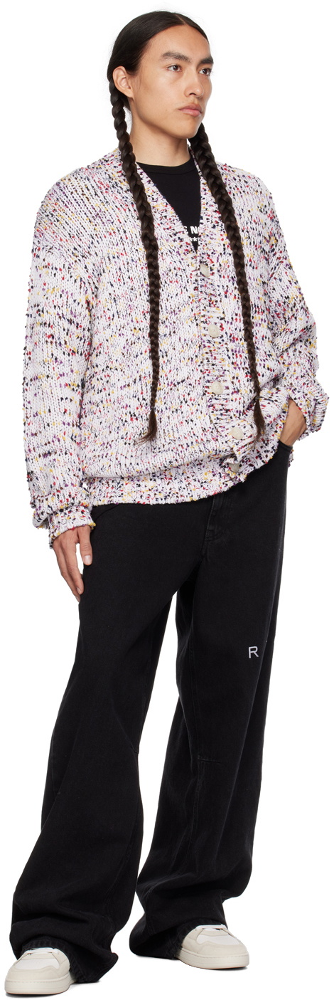 RTA White Button Cardigan