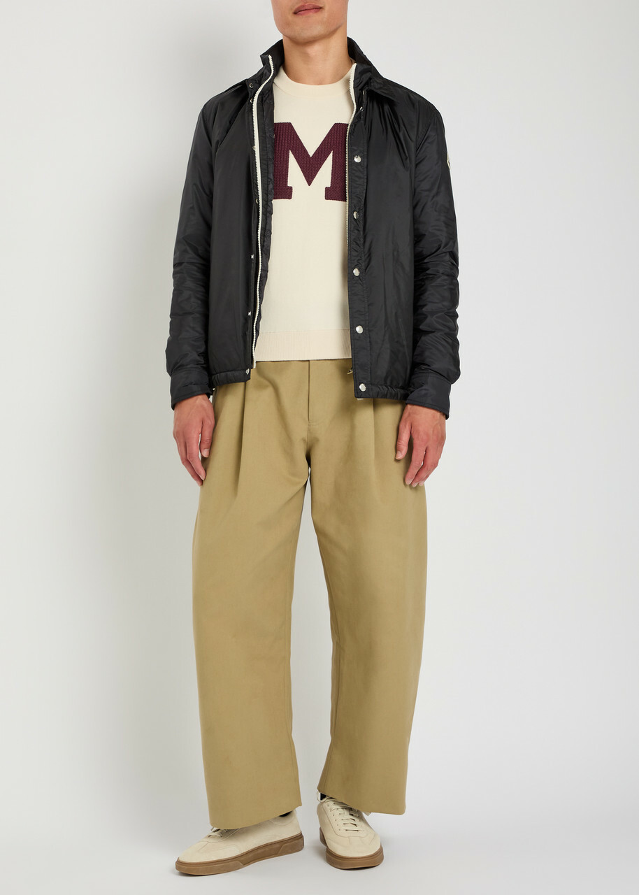 Moncler Meridelle Layered Padded Shell Jacket Navy
