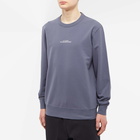 C.P. Company Men's Metropolis Centre Logo Crew Sweat in Ombre Blue