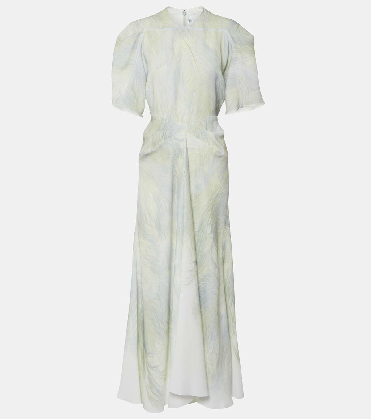 希少【VICTORIA BECKHAM】Cadyミディドレス VICTORIA BECKHAM Gathered Waist Cady Midi Dress Victoria Beckham