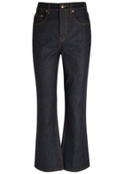 Tory Burch Cropped Flared-leg Jeans Denim