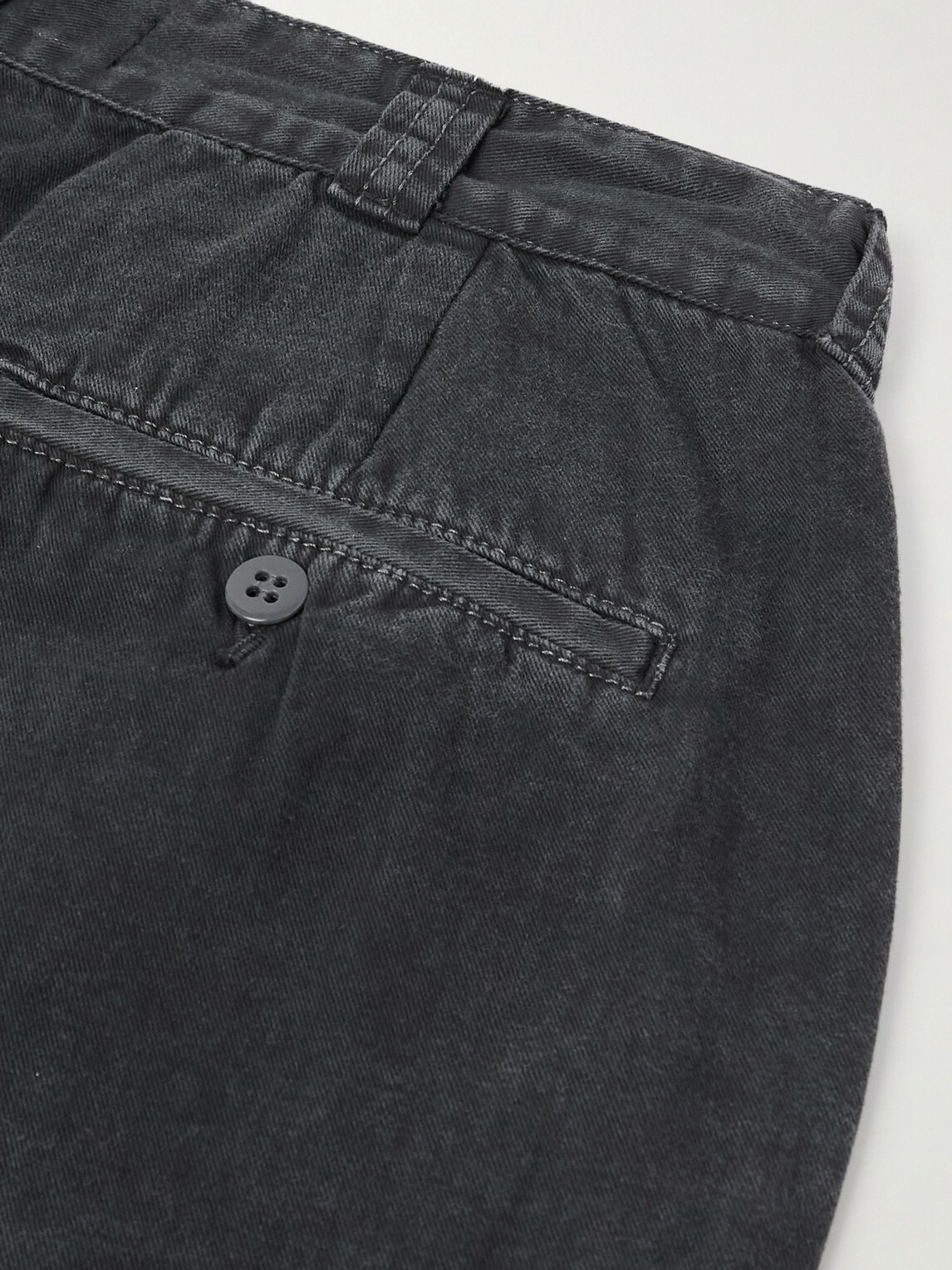 Remi Relief - Straight-Leg Cotton-Twill Trousers - Black