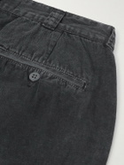 Remi Relief - Straight-Leg Cotton-Twill Trousers - Black