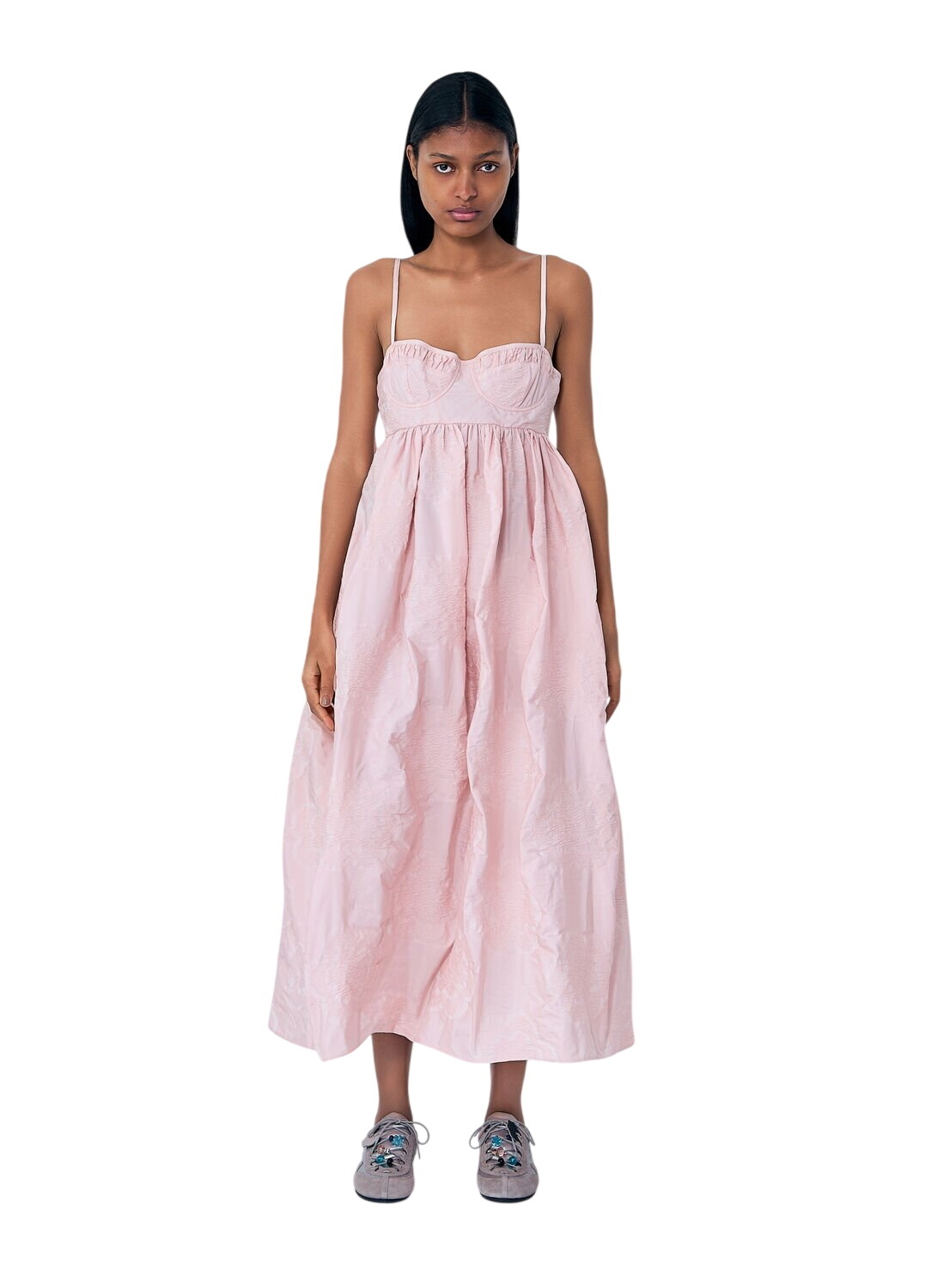 Cecilie Bahnsen SSENSE Exclusive Black Velvet Alexa Dress Cecilie