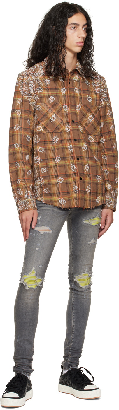 AMIRI Grey MX1 Ultrasuede Jeans Amiri AMIRI Grey MX1 Ultrasuede Jeans Amiri