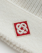 Casablanca Boucle Laurel Beanie White Beanies