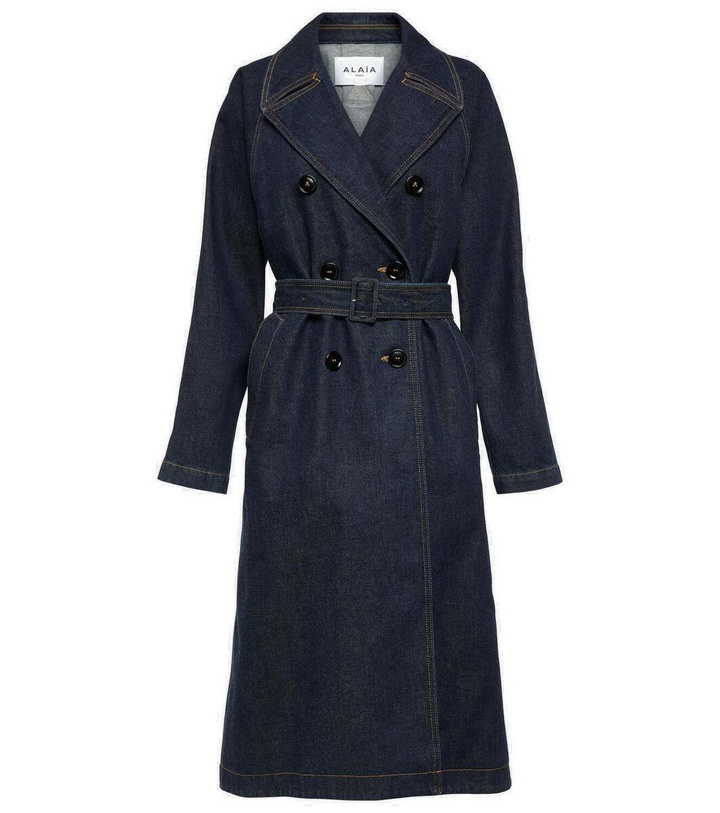 Photo: Alaïa Denim trench coat