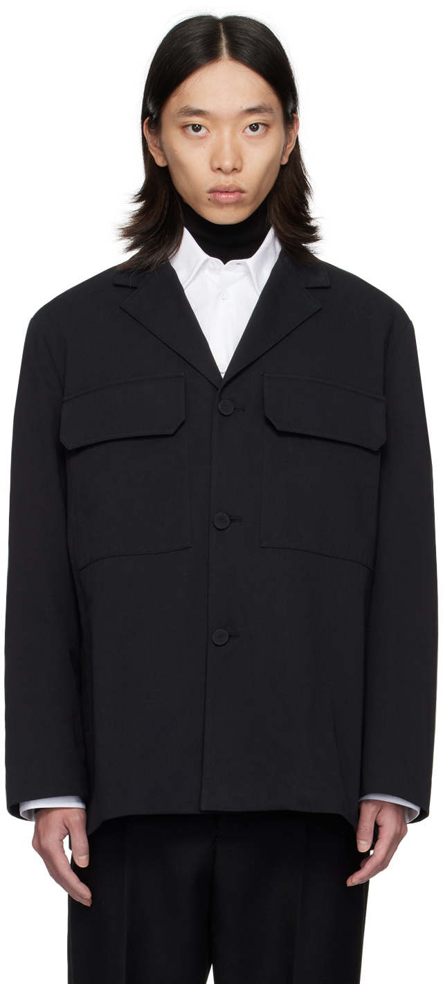 Jil Sander Black Cotton Jacket Jil Sander Jil Sander Black Cotton Jacket Jil Sander