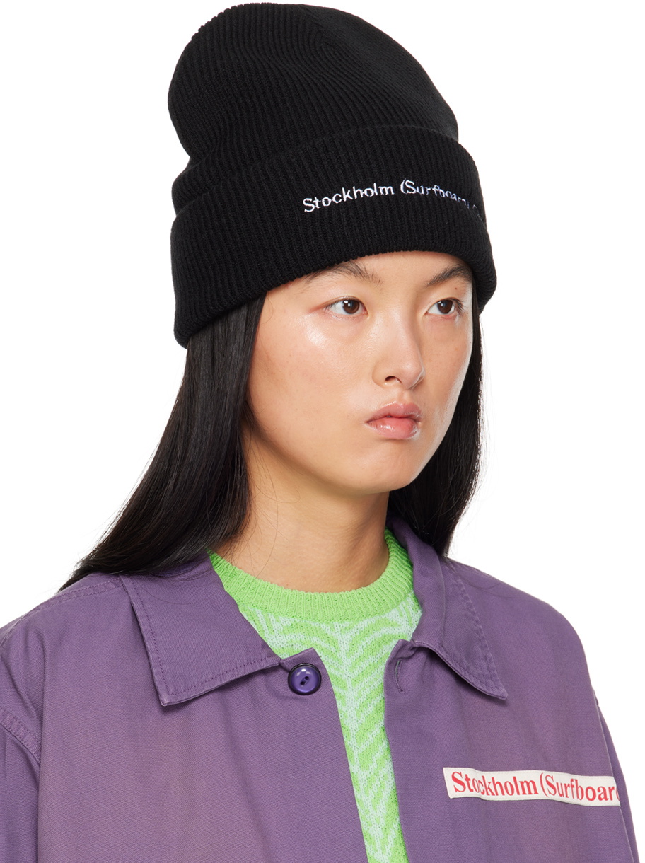 Stockholm (Surfboard) Club Black Logo Beanie