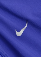 Nike Dri-fit Hooded Stretch-nylon Running Jacket Blue
