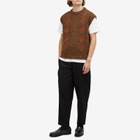 A Kind of Guise Men's Viscas Knit Vest in Cacao Tabasco