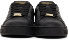 Versace Jeans Couture Black 88 V-Emblem Court Sneakers