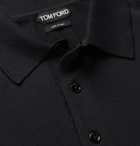 TOM FORD - Cashmere and Silk-Blend Polo Shirt - Black