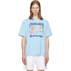 Casablanca Blue Egyptian Tennis Match Short Sleeve T‑shirt