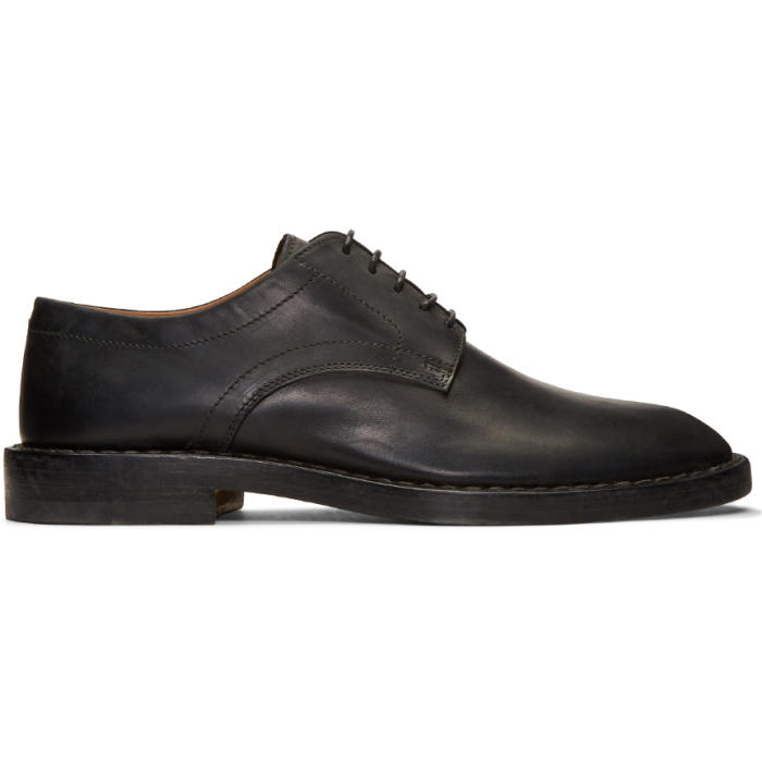 Photo: Maison Margiela Black Leather Convertible Derbys