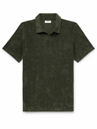 NN07 - Paul 3177 Organic Cotton-Blend Terry Polo Shirt - Green