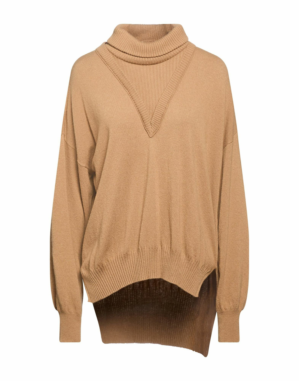 Manila Grace Womens Turtleneck Light brown