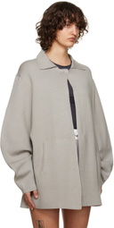 Deiji Studios Gray 'The Button Knit' Cardigan