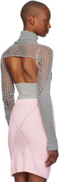 Isa Boulder Gray Brooklyn Long Sleeve Bolero Sweater