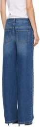 Moschino Blue Teddy Bear Button Jeans