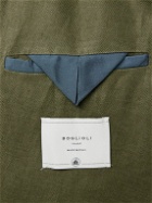 Boglioli - K-Jacket Double-Breasted Linen-Twill Suit Jacket - Green