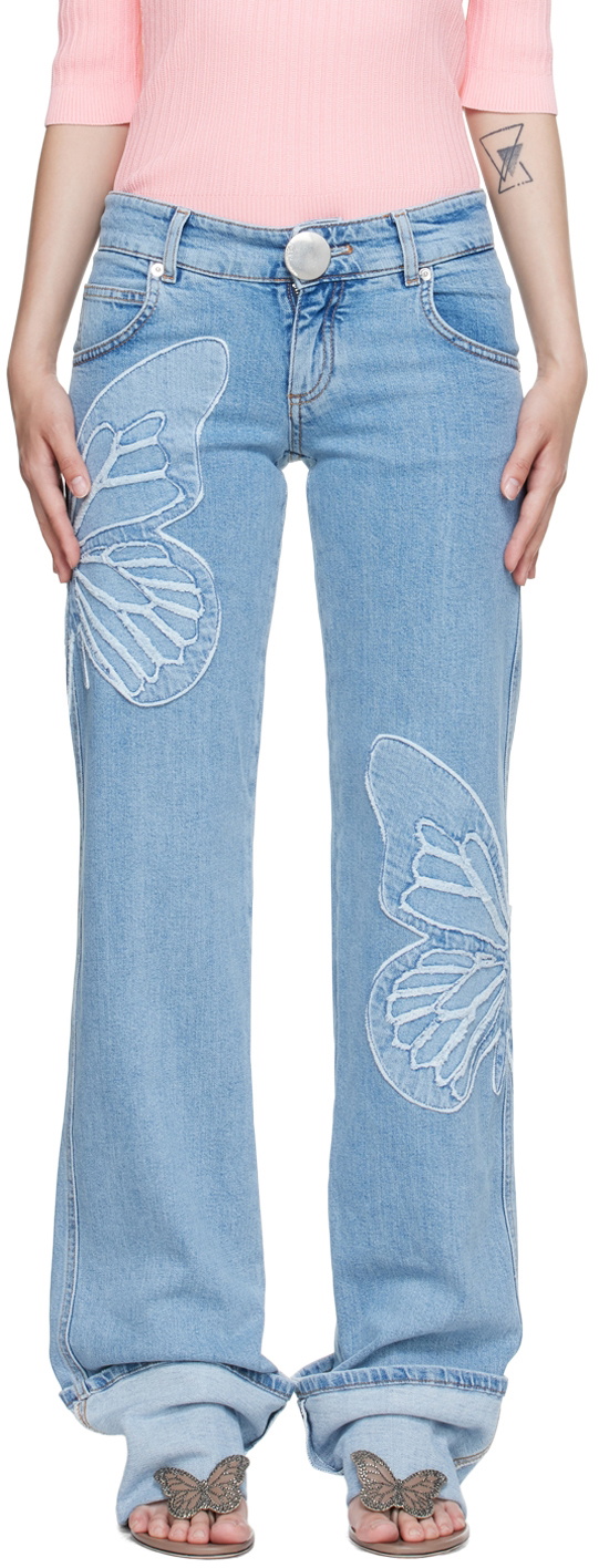 Pantalon Capri Miss Blumarine En Denim Bleu - Taille 7 - Neuf Avec étiquettes (NWT) - Fabriqué En Italie - RRP 180$