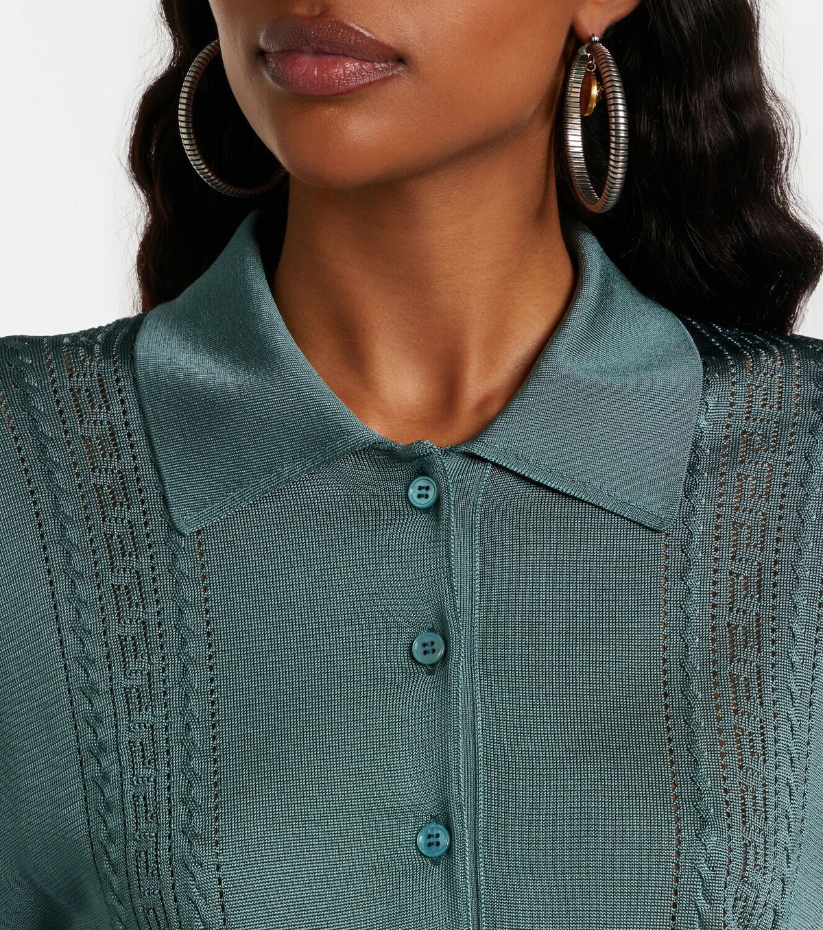 Versace Metallic-effect minidress